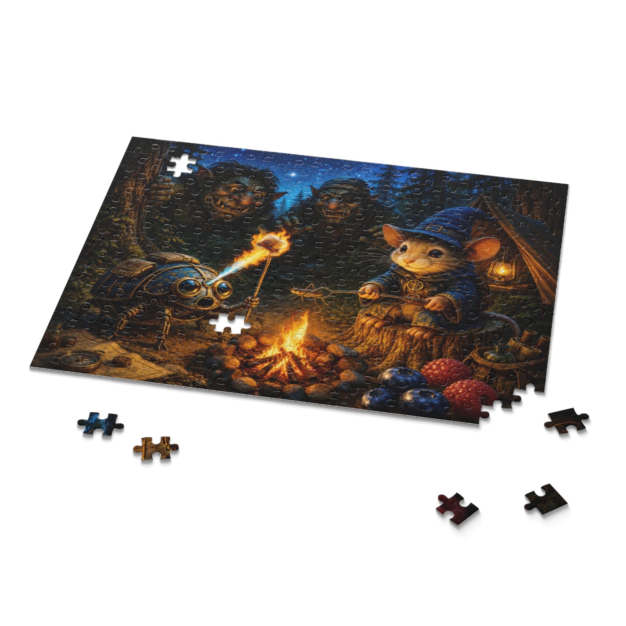 Milo & Snerditch No. 2 — Camping with Trolls Collectible Jigsaw Puzzle (120/252/500 pieces)
