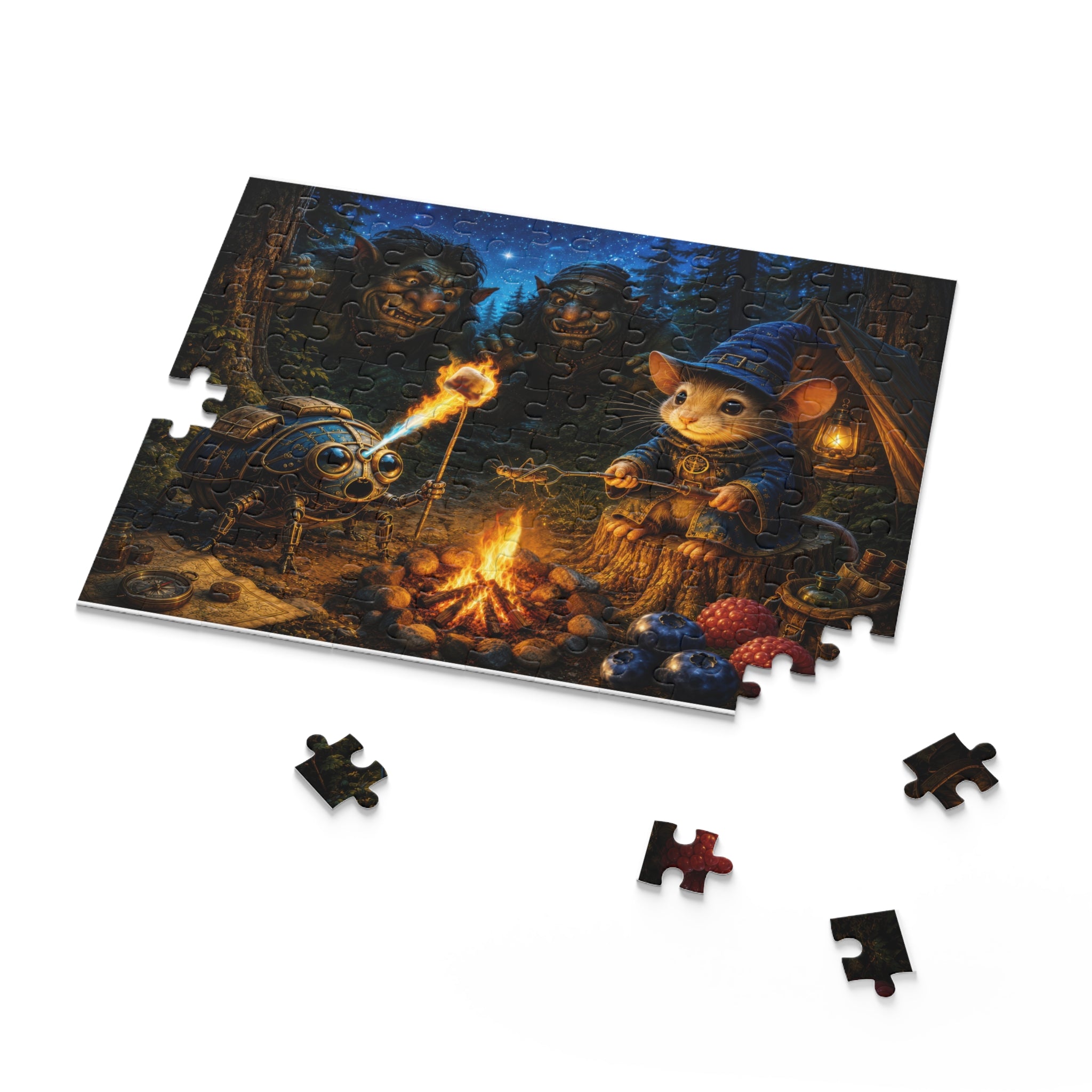 Milo & Snerditch No. 2 — Camping with Trolls Collectible Jigsaw Puzzle (120/252/500 pieces)